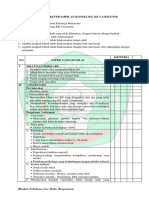 Checklist Keterampilan Konseling KB Vasektomi