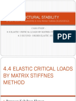 elastic critical loads matrix stiffness
