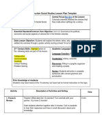 Direct Instruction Social Studies Lesson Plan Template: Big Idea