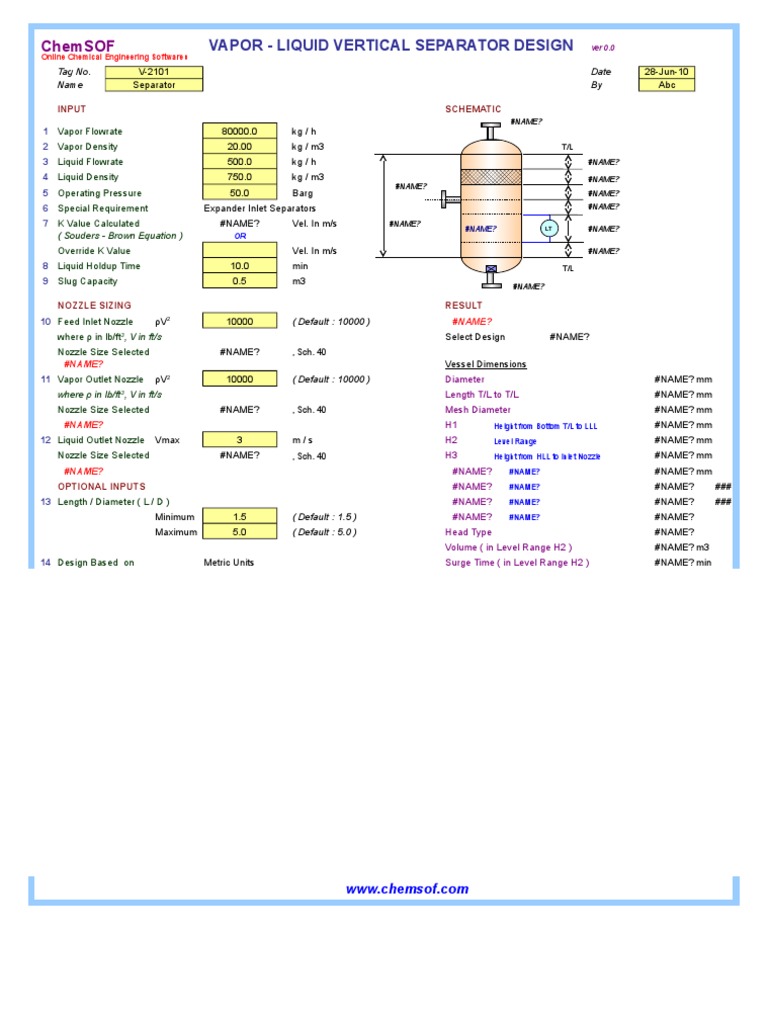 Vapor-Liquid Separator Design Guide | PDF | Continuum Mechanics ...