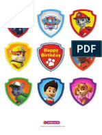 Paw Patrol Party Cupcake Toppers