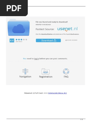Metastock 15 download crack