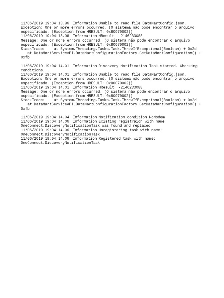 OneConnect - discoveryNotificationTask11!06!19!04!13 5569 | PDF | Computers
