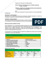 1. Taller de Cálculos Matemáticos y Registros de Indicadores Técnicos de Producción Acuícola