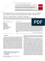 The Managed Heart The Structural Analysis of The Stressor-Strain Relationship and Customer Orientation Among Emotional Labor Workers in Korean Hotels