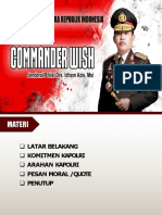 Commander wish kapolri