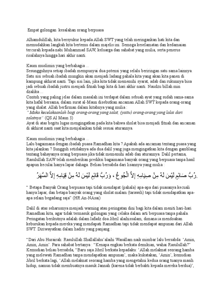 Kumpulan Kultum | PDF