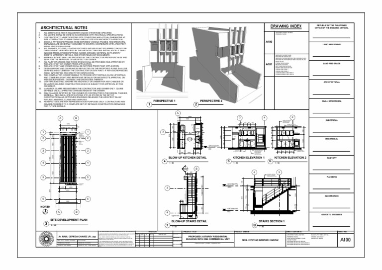 Architectural Notes Drawing Index | PDF | Countertop | Architect