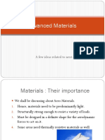 Advanced Materials: A Few Ideas Related To Next-Generation Materials