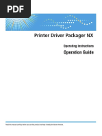 Printer Driver Packager NX - Operation Guide