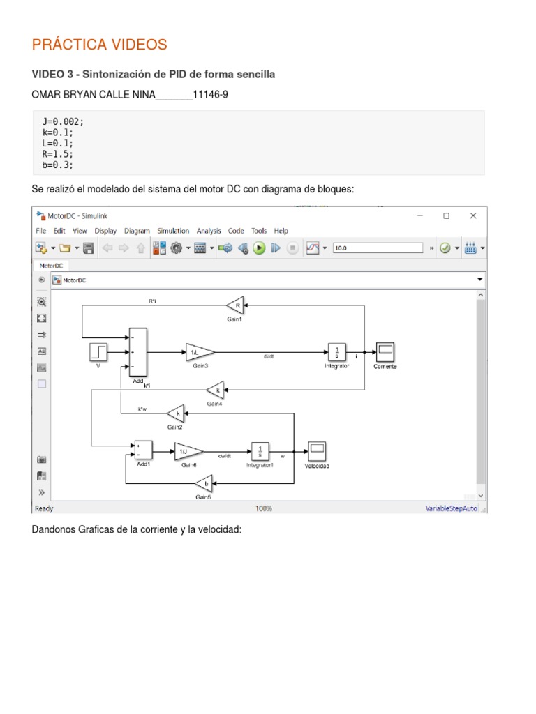 Sistema en Matlab CONTROL | PDF