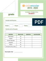 Examen trimestral