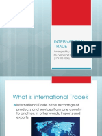 International Trade: Arranged By: Muhammad Raihan (1741031008)