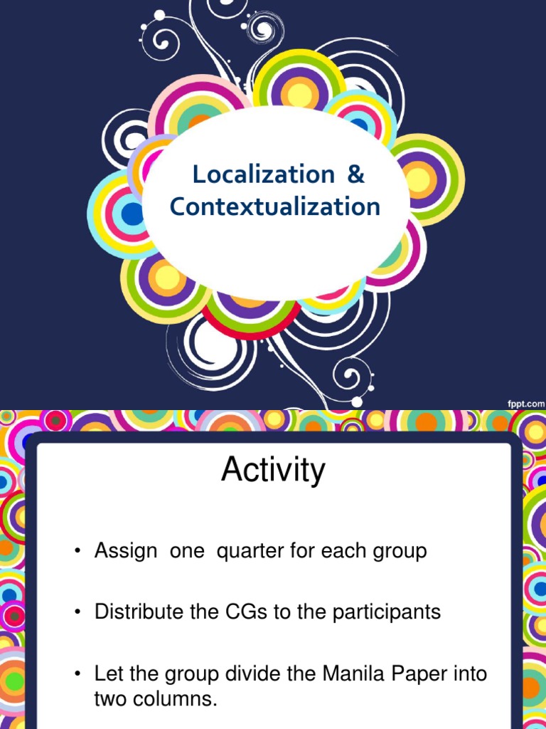 Localization and Contextualization in Education | PDF | Curriculum ...
