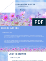 Flower Field Nature PowerPoint Templates Widescreen