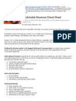 Predictable Revenue Cheat Sheet: Turning Your Business Into A Sales Machine With The $100 Million Best Practices of