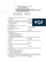 Soal Prakarya Pengolahan Bahan Pangan Kelas 8 Ganjil 2019 - 2020