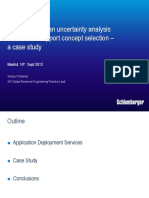 Deployment of An Uncertainty Analysis Workflow To Support Concept Selection - A Case Study