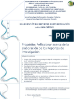 Elaboración de Reportes de Investigación