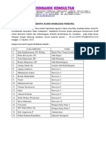 Berita Acara Mobilisasi Personil