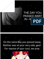 The Day You Passed Away