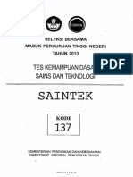 2013-Soal SBMPTN-TKD Saintek Kode Soal 1 PDF