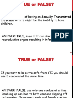 True or False?: One Consequence of Having An Sexually Transmitted Children