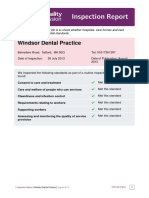 Inspection Report: Windsor Dental Practice