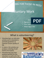 Voluntary Work Group Report on Types and Benefits