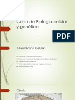 Biologia Celular y Genetica Membrana
