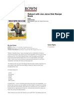 Reboot With Joe Juice Diet Recipe Book