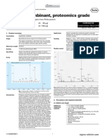 Trypsin, Recombinant, Proteomic Grade, Lyophilized Recombinant Porcine Trypsin From Pichia Pastoris