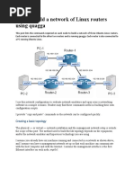 How To Build A Network of Linux Routers Using Quagga