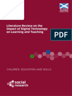 Social: Literature Review On The Impact of Digital Technology On Learning and Teaching