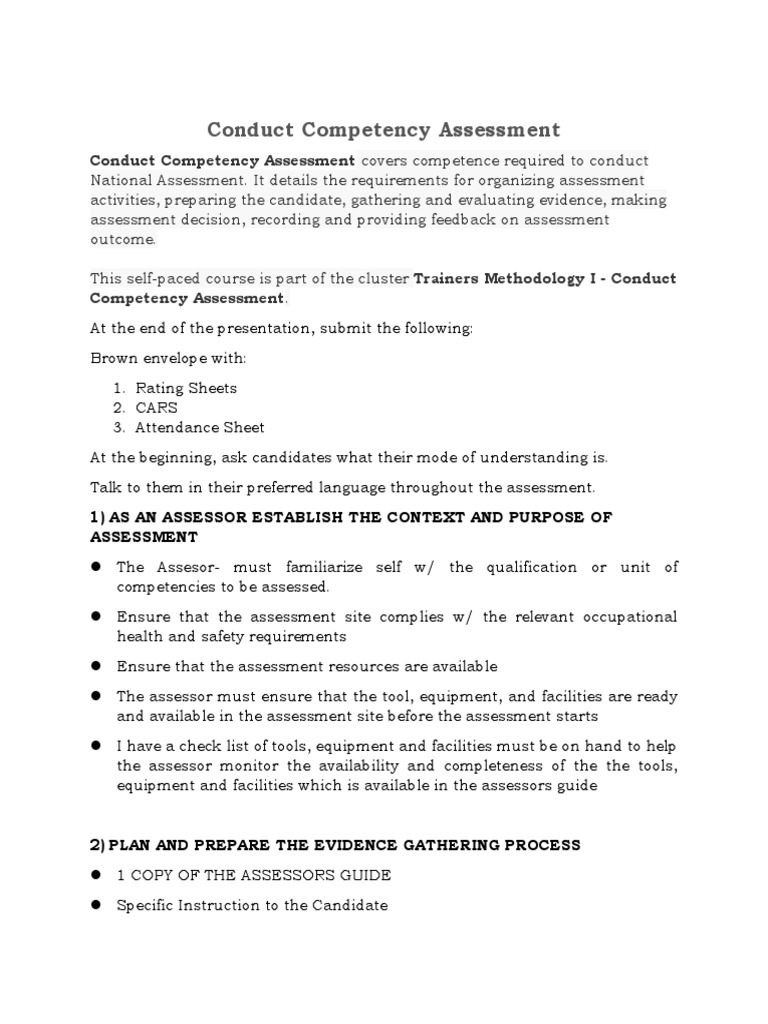 Conduct Competency Guidelines | PDF | First Aid | Validity (Statistics)