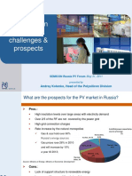 PV Market in Russia: Challenges & Prospects: Andrey Kotenko, Head of The Polysilicon Division