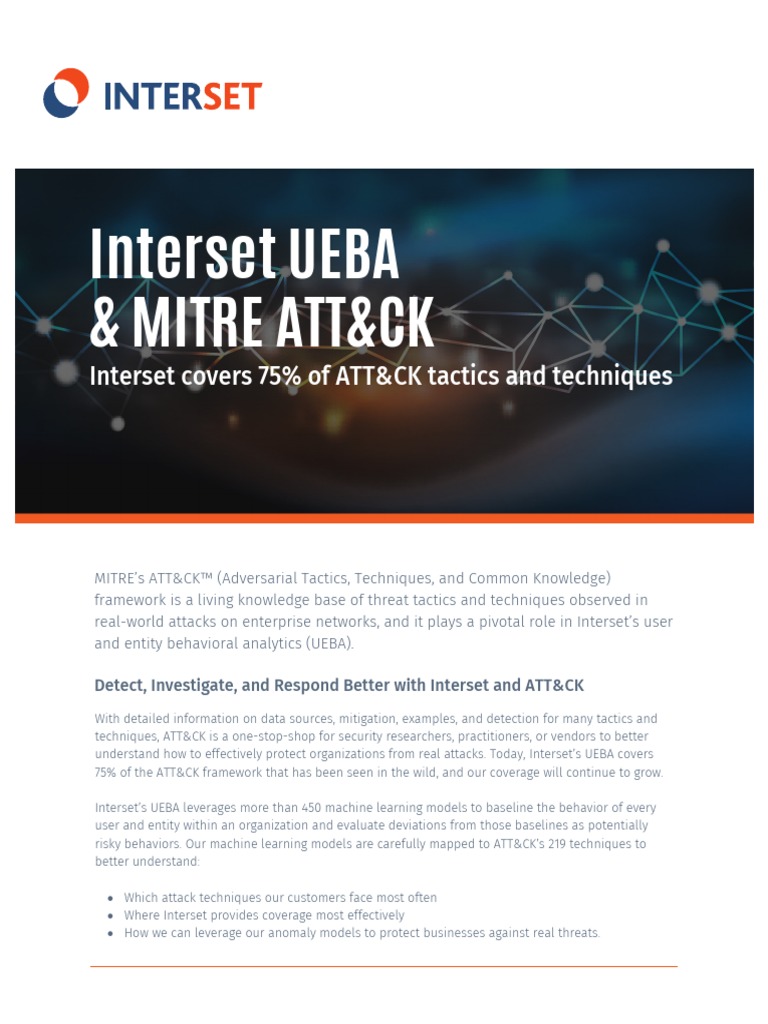 Mitre Attck Framework Datasheet | PDF | Analytics | Machine Learning
