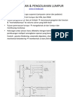 Pengelolaan & Pengolahan Lumpur: Mechanical Dewatering Membentuk Urutan Fisik-Biologis-Kimia-Fisik