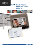 Feeder Motor Protection Relay VAMP 40 PDF