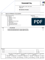 Transmittal Approval Material Concrete Mix