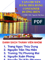 Van Chuyen Hang Hoa Bang Container