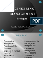 Chapter 1 Engineering Management Michael Angelo Soliven