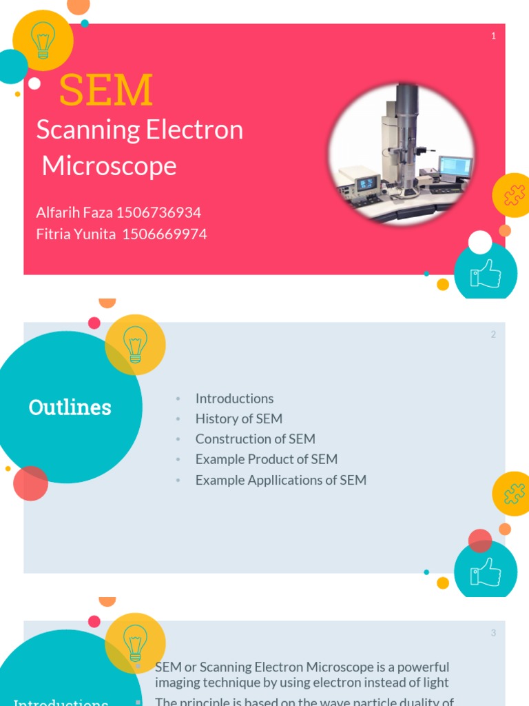 History and Construction of SEM | PDF | Scanning Electron Microscope ...