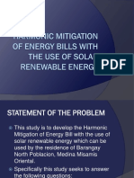 Harmonic Mitigation of Energy Bills With The Use