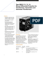 Midos: Type MBCH 12, 13, 16 Biased Differential Protection For Transformers, Generators and Generator Transformers