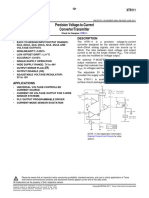 Precision Voltage-to-Current Converter/Transmitter: Features Description