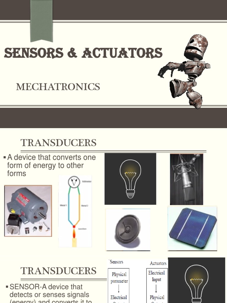 Mechatronics: Sensors & Actuators Guide | PDF