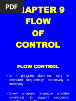 9 Flow of Control C++