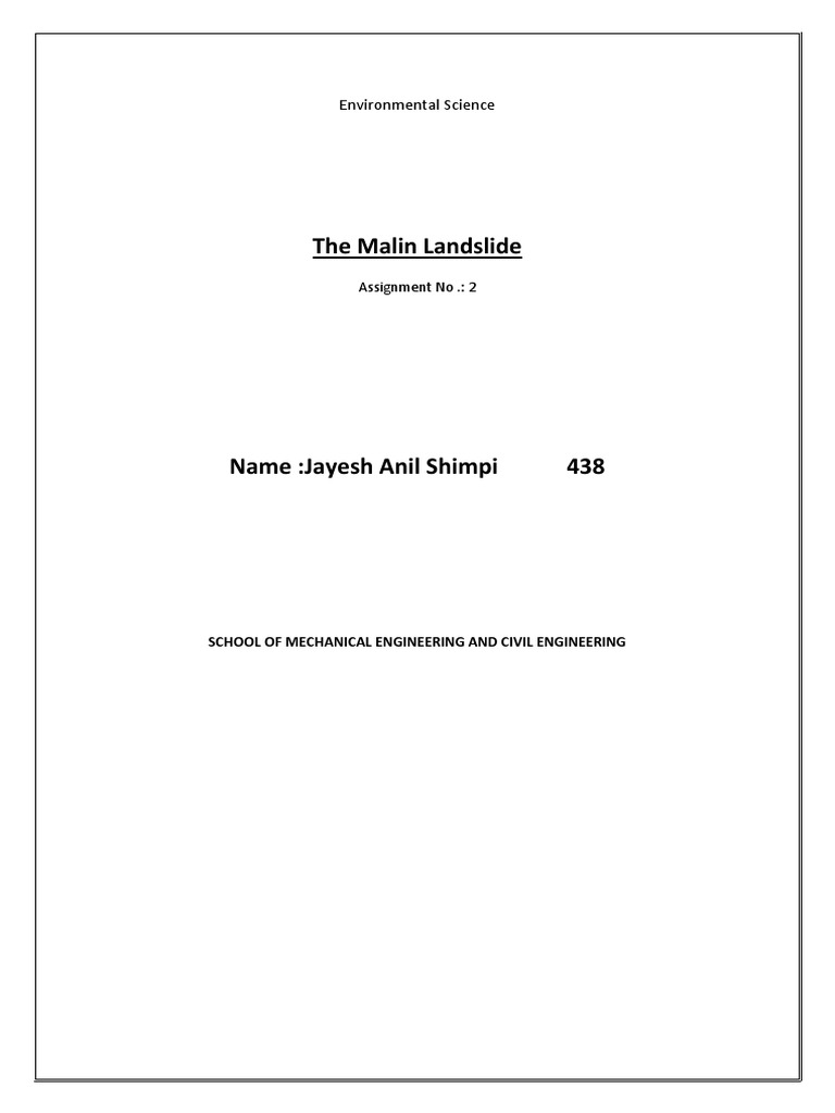 Malin Landslide | PDF | Landslide | Erosion