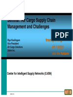 Seminar: Air Cargo Supply Chain Management and Challenges